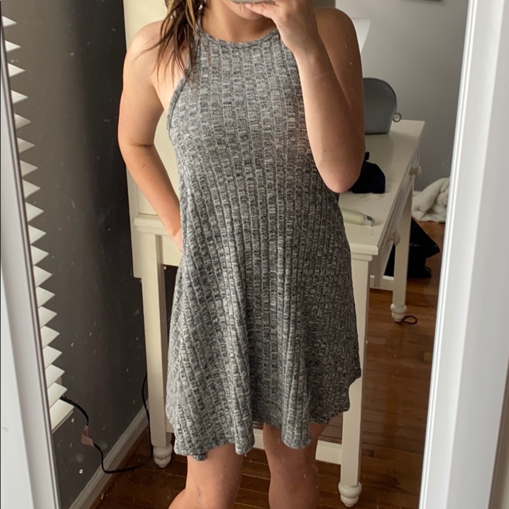 gray cute dress